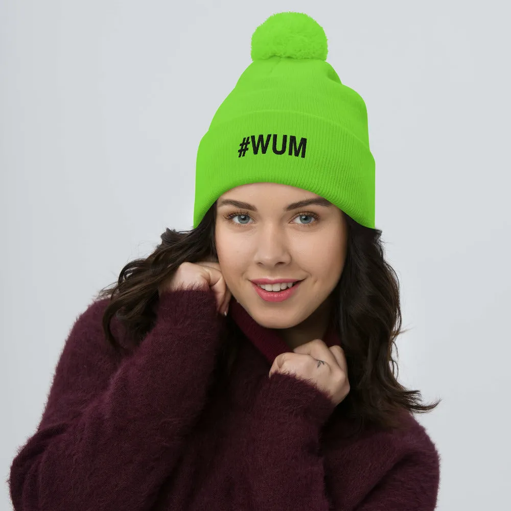 Margo's Collection - #WUM (wakeupmargo) - Black Embroidery - Pom-Pom Beanie - Different hat colors available