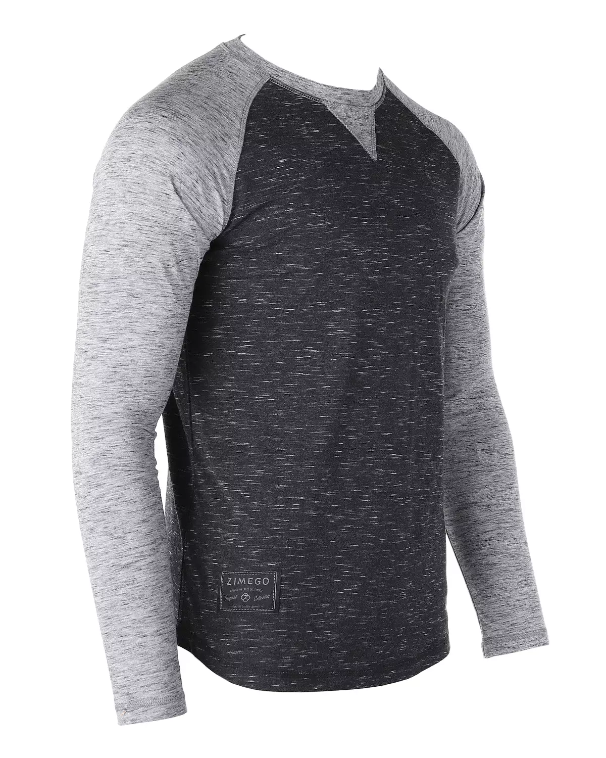 Men Athletic Fit Baseball Retro Contrast Long Sleeve Raglan T-Shirt