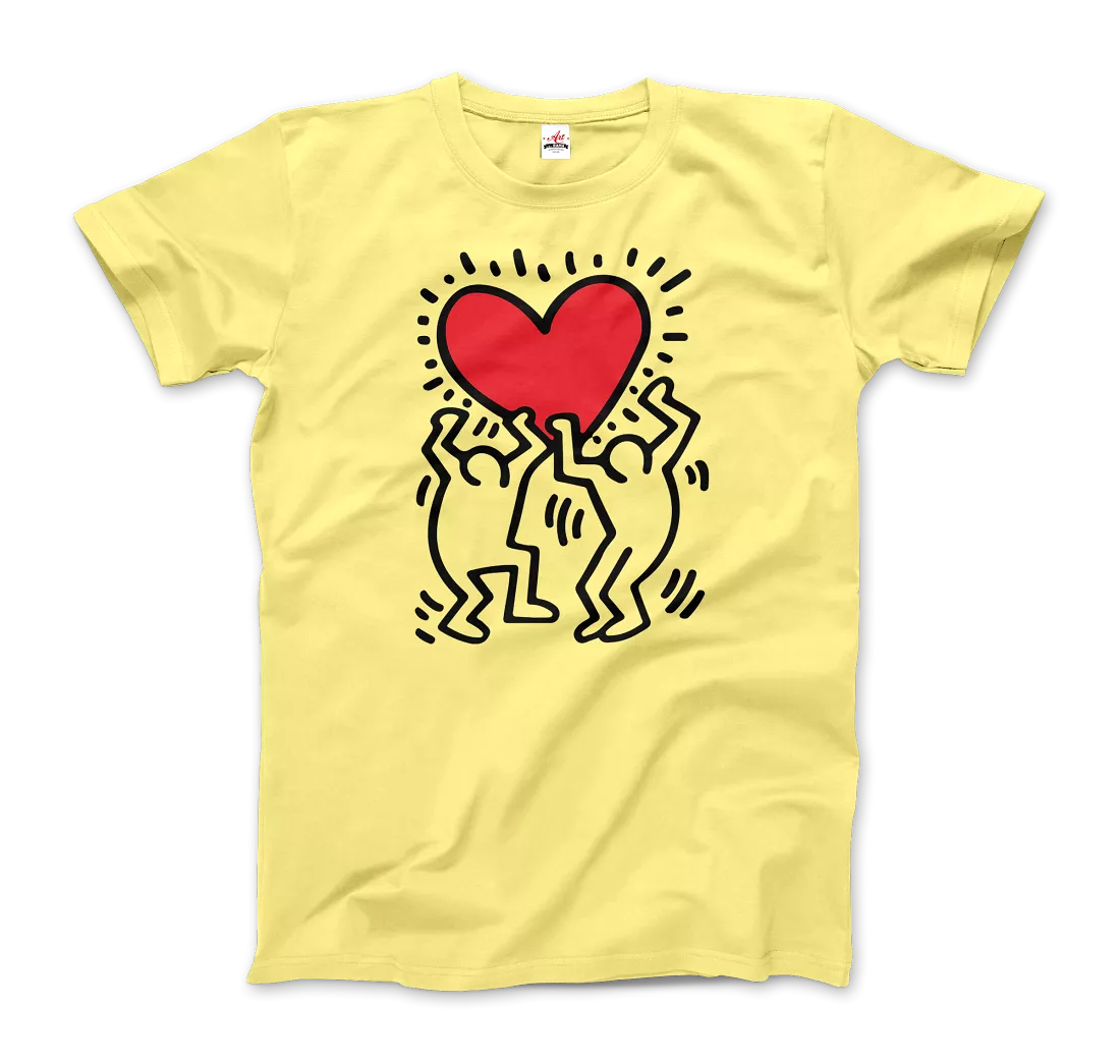 Men Holding Heart Icon, Street Art T-Shirt