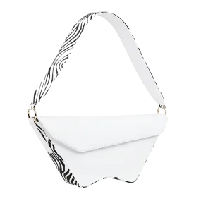 Nadira - White x Zebra - Shoulder Bag