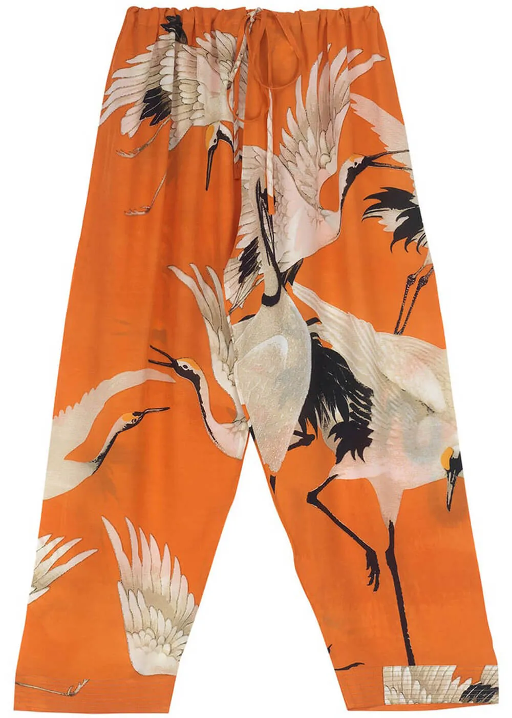 One Hundred Stars Stork Crepe Pants Orange