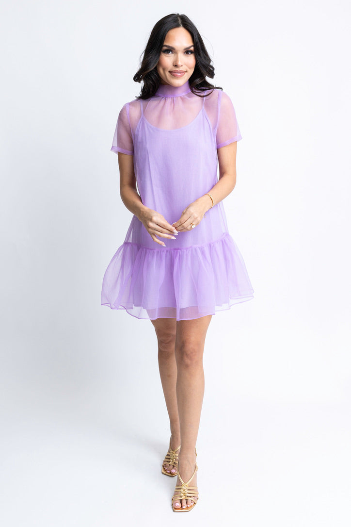 Organza Mock Bow Dress