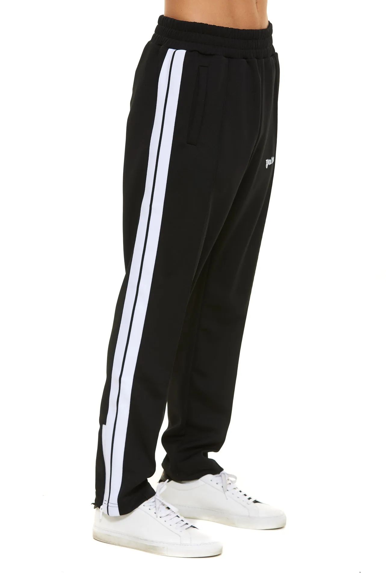 Palm Angels Logo Printed Side Striped Track Pants