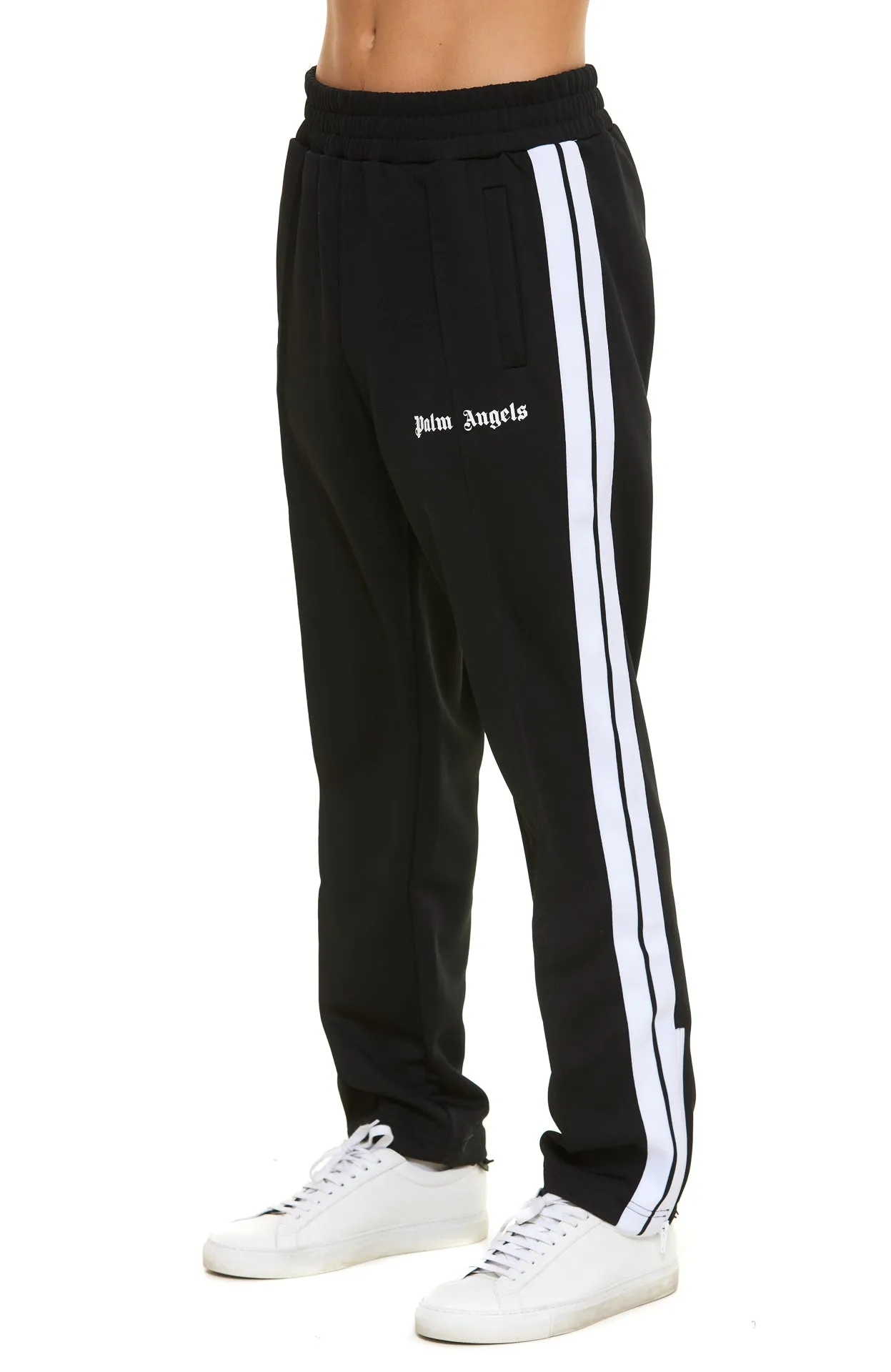 Palm Angels Logo Printed Side Striped Track Pants