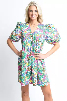 Palm Multi Vneck Dress