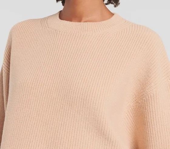 PATOU  |Crew Neck Casual Style Wool Long Sleeves Plain Office Style