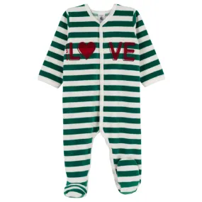 Petit Bateau Baby Charly Pyjamas Evergreen Stripes