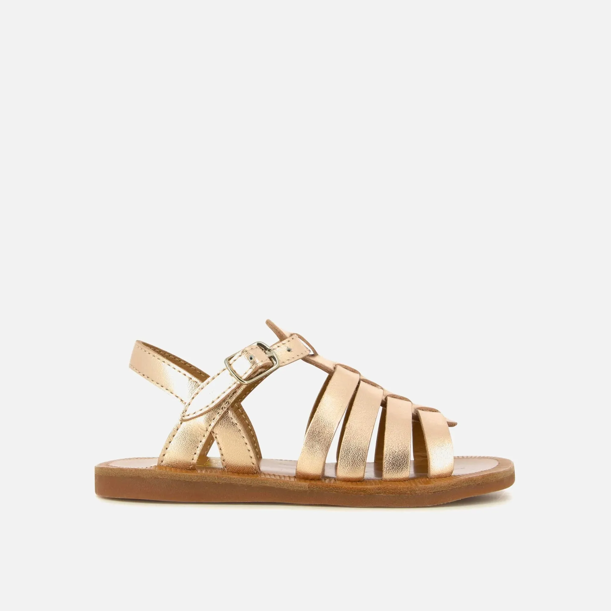 POM D'API PLAGETTE STRAP rose gold Sandales Nu Pieds