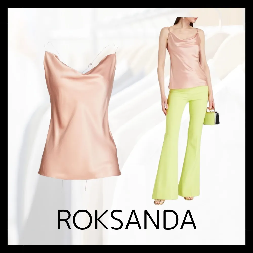 Roksanda Ilincic  |Silk Plain Party Style Elegant Style Formal Style