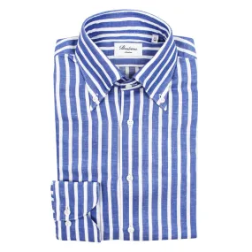 Stenstroms - Slimline Striped Shirt in Blue & White