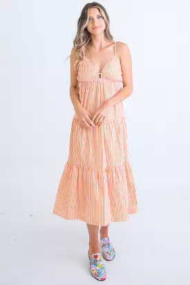 Stripe Poplin Cami Dress