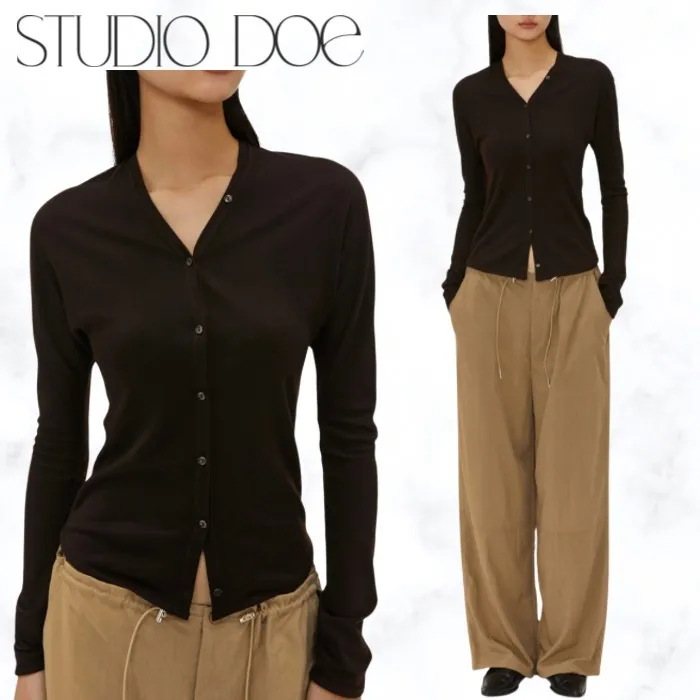 STUDIO DOE  |Casual Style Blended Fabrics Street Style Long Sleeves Plain