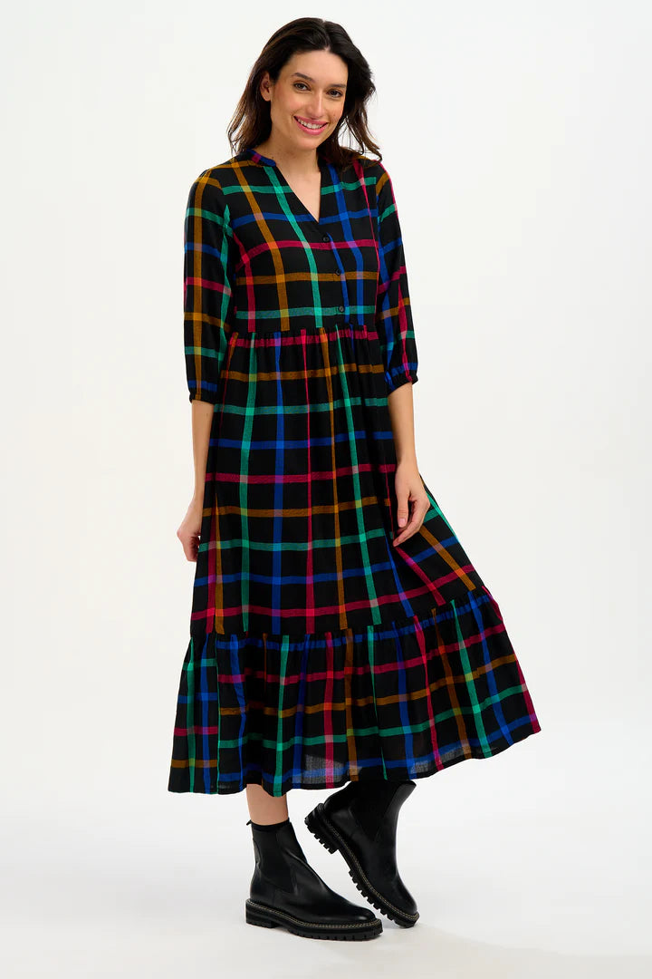 Sugarhill - Uri Midi Dress - Black Gingham