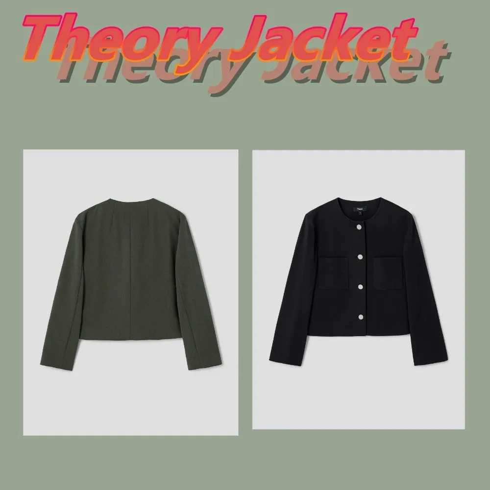 Theory  |Nylon Long Sleeves Plain Office Style Formal Style