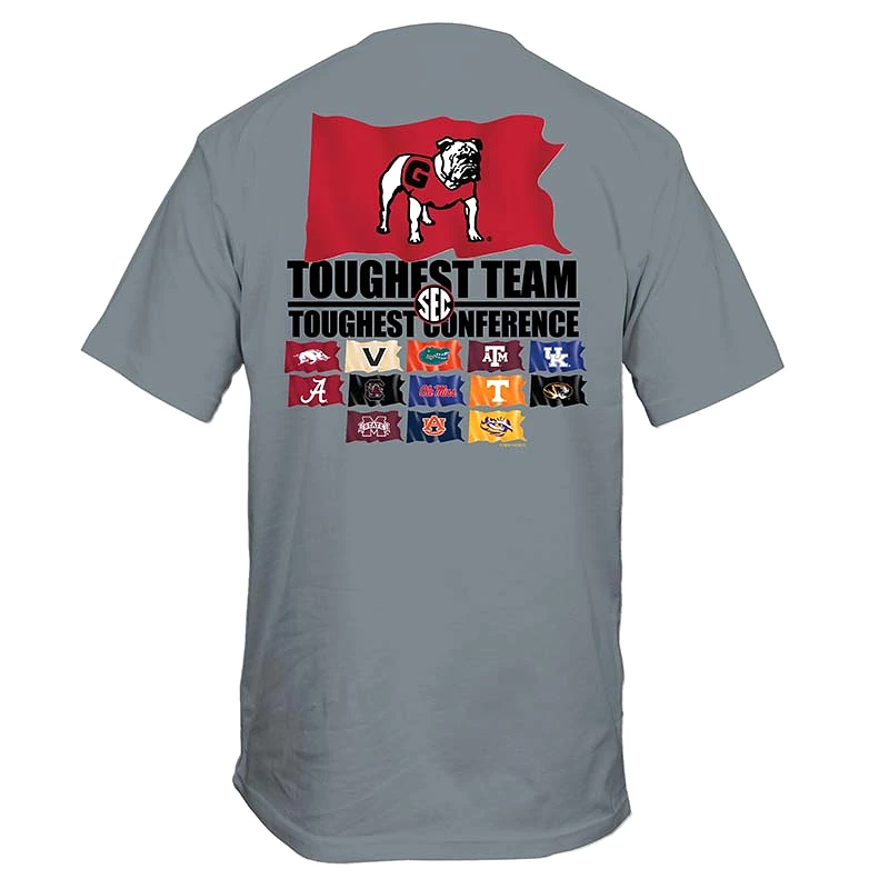 UGA SEC Toughest Flag Short Sleeve T-Shirt