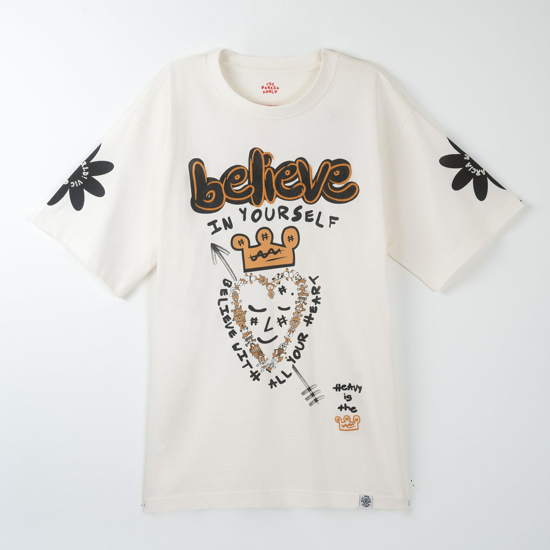 Vic Garcia - Believe In Yourself Tee - Cream