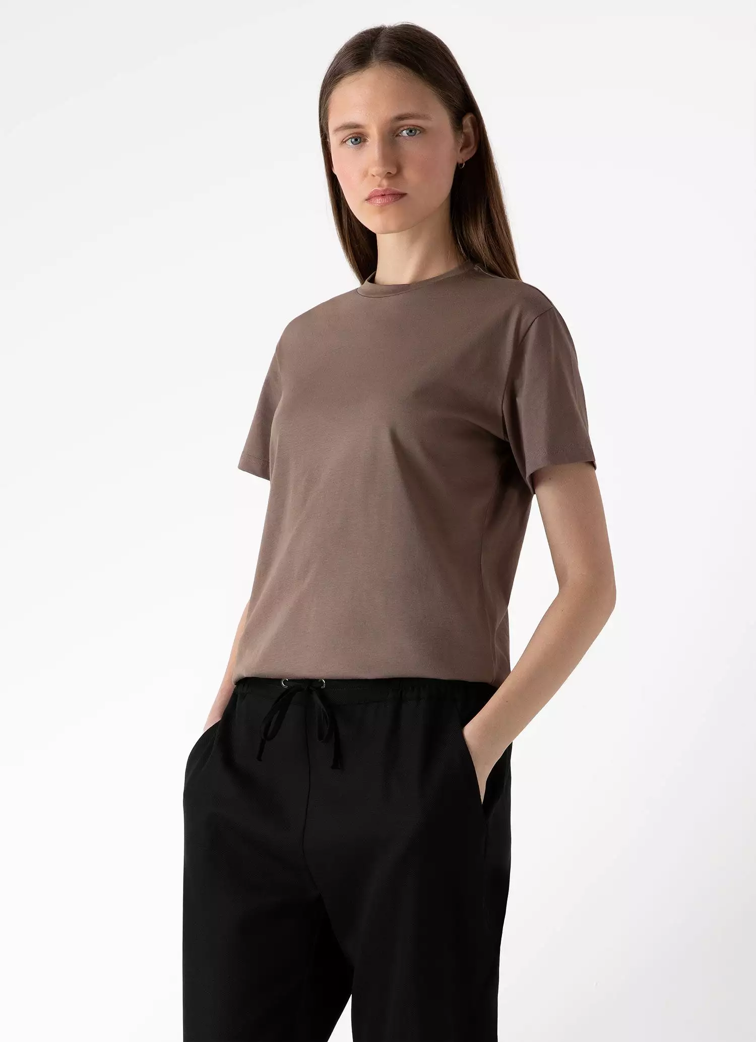 Women's Boy Fit T-shirt in Cedar